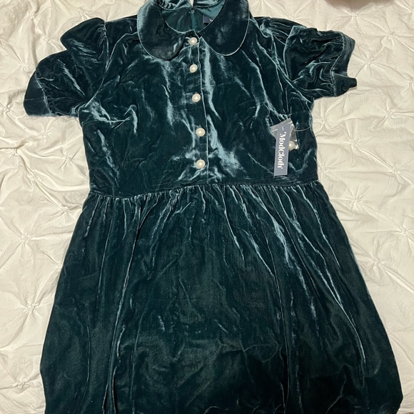 ModCloth Lavishly Laudable Velvet Mini Dress - Picture 2 of 3